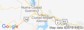 Ciudad Miguel Aleman map
